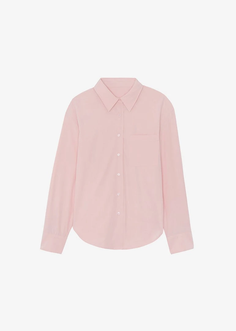 The Frankie Shop CLOTHING Lui Organic Cotton Shirt - Rose Water 9 The Frankie Shop CLOTHING Lui Organic Cotton Shirt - Rose Water