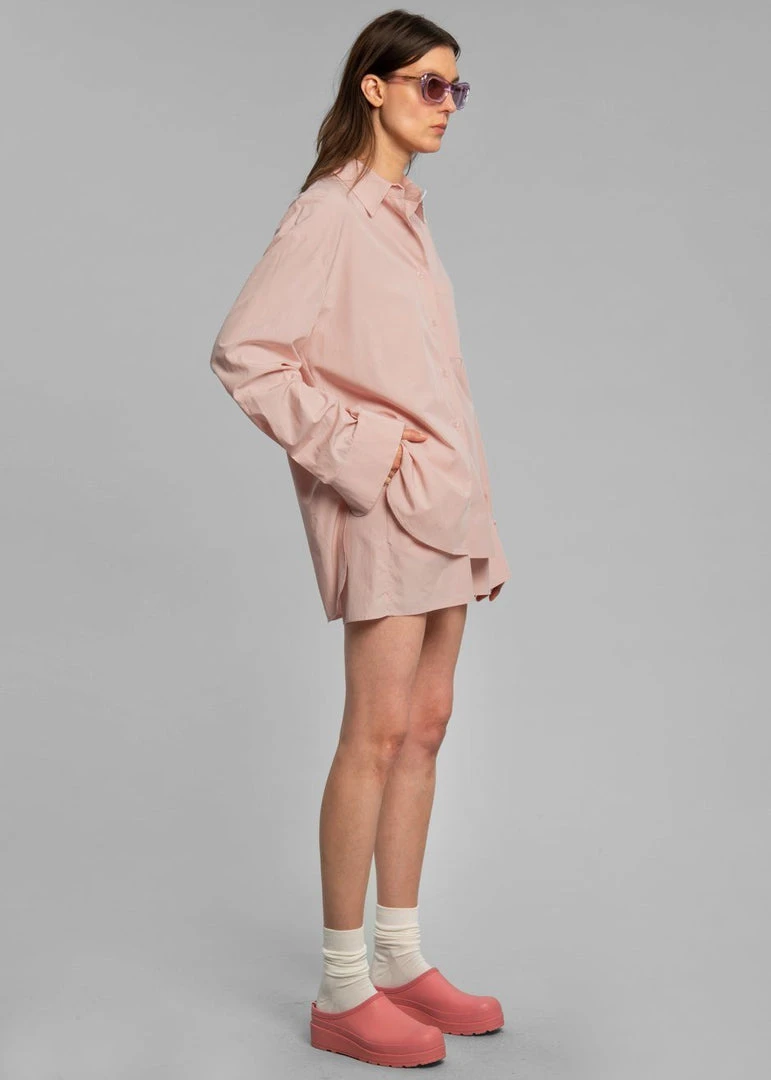 The Frankie Shop CLOTHING Lui Organic Cotton Shirt - Rose Water 7 The Frankie Shop CLOTHING Lui Organic Cotton Shirt - Rose Water