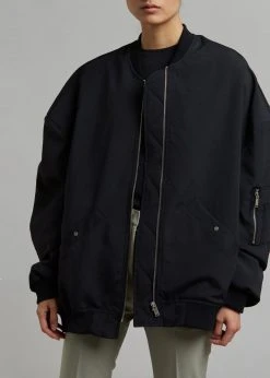 The Frankie Shop CLOTHING Lumi Bomber Jacket - Black 13 The Frankie Shop CLOTHING Lumi Bomber Jacket - Black