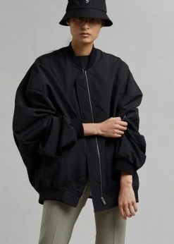 The Frankie Shop CLOTHING Lumi Bomber Jacket - Black