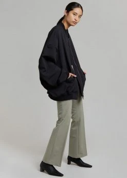 The Frankie Shop CLOTHING Lumi Bomber Jacket - Black