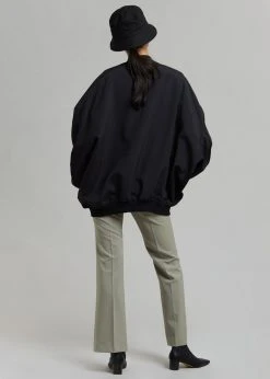 The Frankie Shop CLOTHING Lumi Bomber Jacket - Black 16 The Frankie Shop CLOTHING Lumi Bomber Jacket - Black