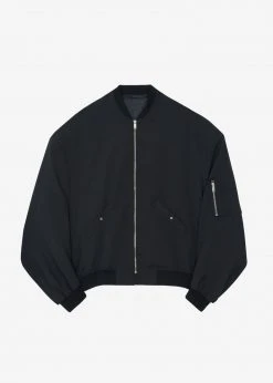 The Frankie Shop CLOTHING Lumi Bomber Jacket - Black 17 The Frankie Shop CLOTHING Lumi Bomber Jacket - Black