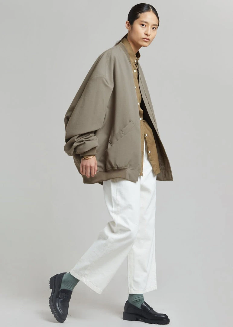 The Frankie Shop Lumi Bomber Jacket - Dark Olive 13 The Frankie Shop Lumi Bomber Jacket - Dark Olive