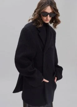 Paper Moon Mabel Fuzzy Oversized Blazer - Black 11 Paper Moon Mabel Fuzzy Oversized Blazer - Black