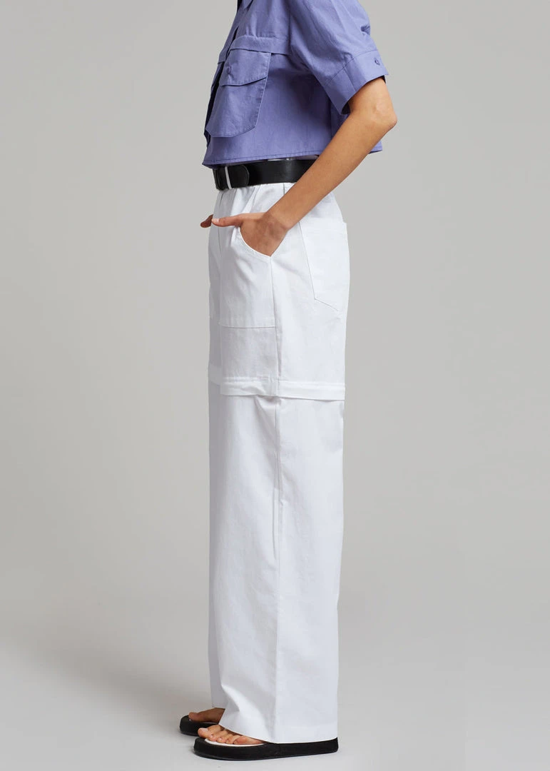 Beside You Mada Belted Pants - White CLOTHING 6 Beside You Mada Belted Pants - White CLOTHING