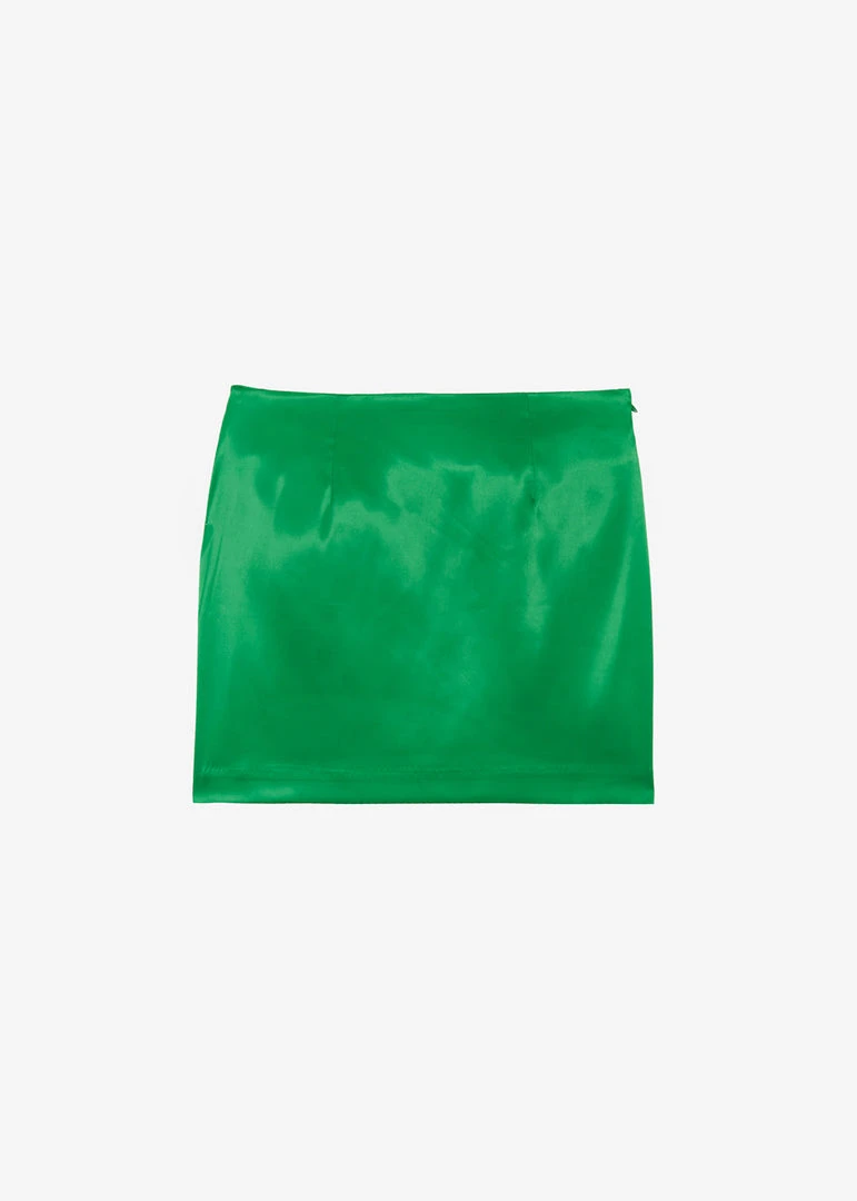 Agit Maddy Satin Mini Skirt - Kelly Green 7 Agit Maddy Satin Mini Skirt - Kelly Green