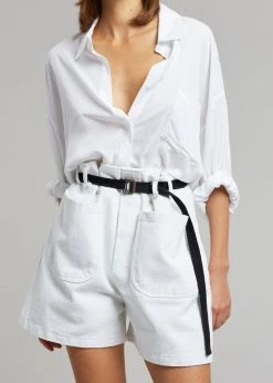 The Frankie Shop CLOTHING Mae Denim Shorts - White 15 The Frankie Shop CLOTHING Mae Denim Shorts - White