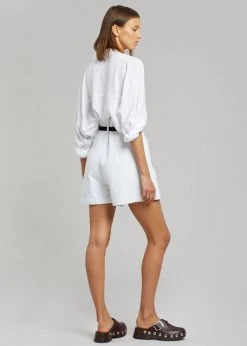 The Frankie Shop CLOTHING Mae Denim Shorts - White 16 The Frankie Shop CLOTHING Mae Denim Shorts - White