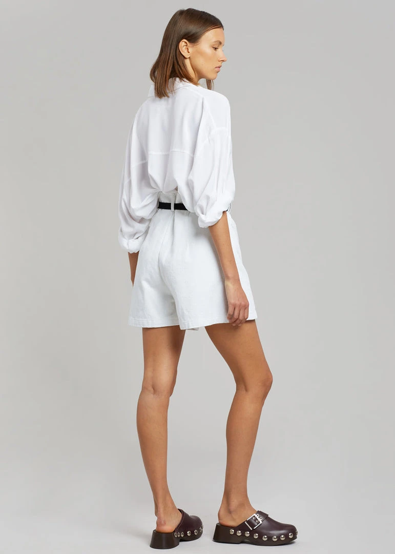 The Frankie Shop CLOTHING Mae Denim Shorts - White 8 The Frankie Shop CLOTHING Mae Denim Shorts - White