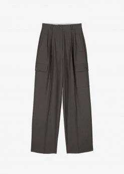 The Frankie Shop CLOTHING Maesa Cargo Pants - Charcoal