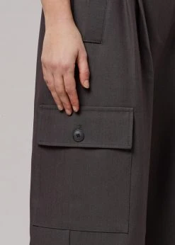 The Frankie Shop CLOTHING Maesa Cargo Pants - Charcoal