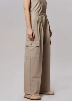 The Frankie Shop Maesa Cargo Pants - Taupe Melange CLOTHING 15 The Frankie Shop Maesa Cargo Pants - Taupe Melange CLOTHING