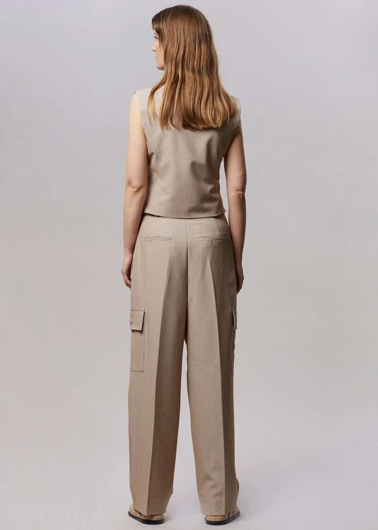 The Frankie Shop Maesa Cargo Pants - Taupe Melange CLOTHING 7 The Frankie Shop Maesa Cargo Pants - Taupe Melange CLOTHING