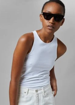 Loulou Studio Mahina Tank Top - White