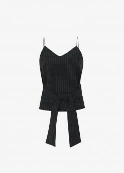 Le PPL Malo Pinstripe Top - Black 17 Le PPL Malo Pinstripe Top - Black