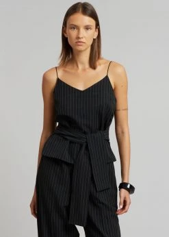 Le PPL Malo Pinstripe Top - Black 11 Le PPL Malo Pinstripe Top - Black