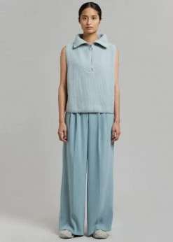 Mini Market CLOTHING Malou Zip Vest - Pale Blue