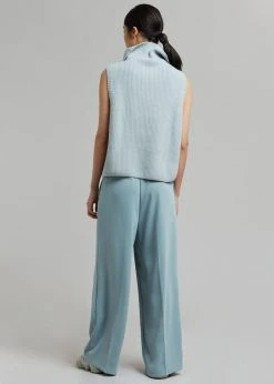 Mini Market CLOTHING Malou Zip Vest - Pale Blue