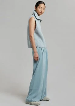 Mini Market CLOTHING Malou Zip Vest - Pale Blue