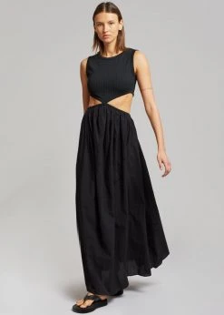 The Plan Mara Cut Out Maxi Dress - Black