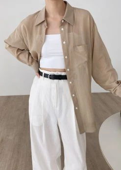 The Frankie Shop CLOTHING Maria Linen Pants - White 13 The Frankie Shop CLOTHING Maria Linen Pants - White