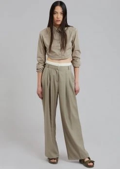 Beside You Mariza Wide Pants - Beige 17 Beside You Mariza Wide Pants - Beige