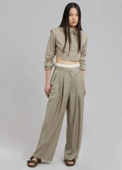 Beside You Mariza Wide Pants - Beige 23 Beside You Mariza Wide Pants - Beige