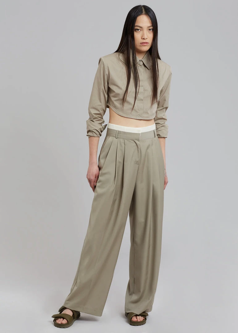 Beside You Mariza Wide Pants - Beige 10 Beside You Mariza Wide Pants - Beige