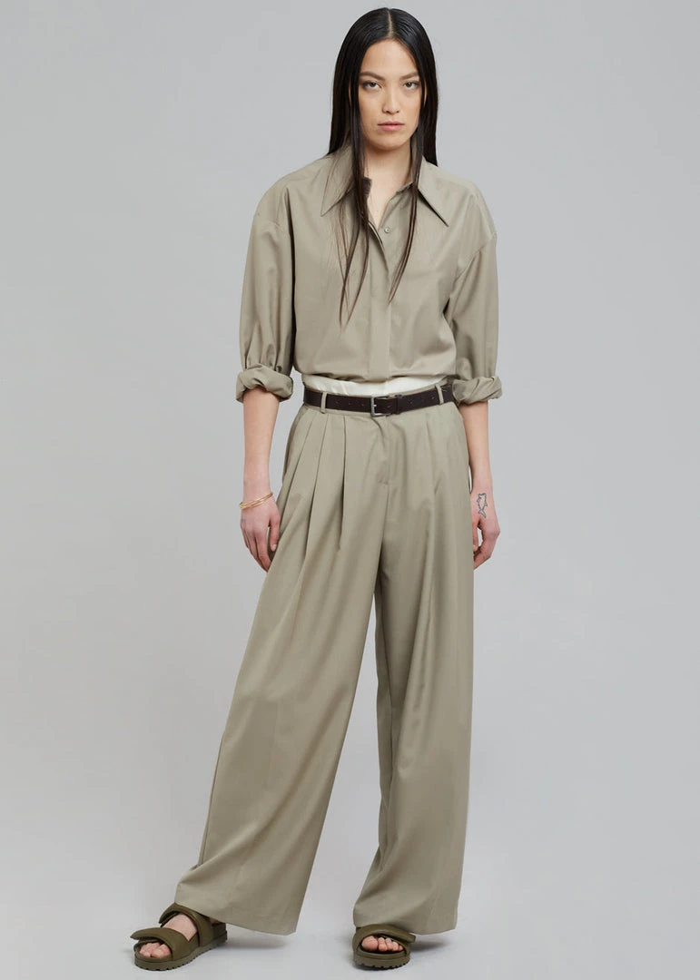 Beside You Mariza Wide Pants - Beige 3 Beside You Mariza Wide Pants - Beige