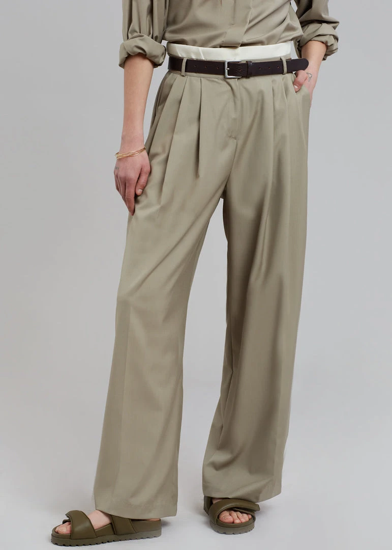 Beside You Mariza Wide Pants - Beige 9 Beside You Mariza Wide Pants - Beige