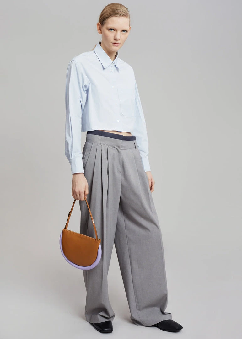 Beside You Mariza Wide Pants - Grey 6 Beside You Mariza Wide Pants - Grey