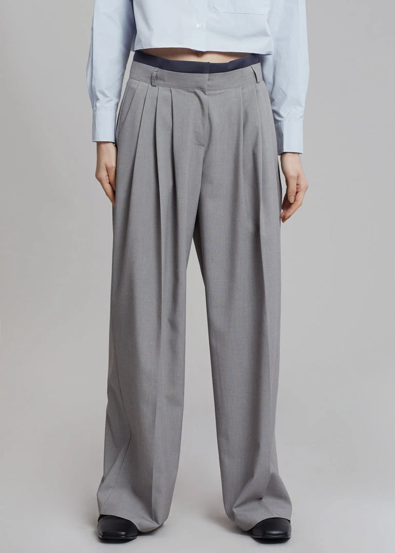 Beside You Mariza Wide Pants - Grey 5 Beside You Mariza Wide Pants - Grey