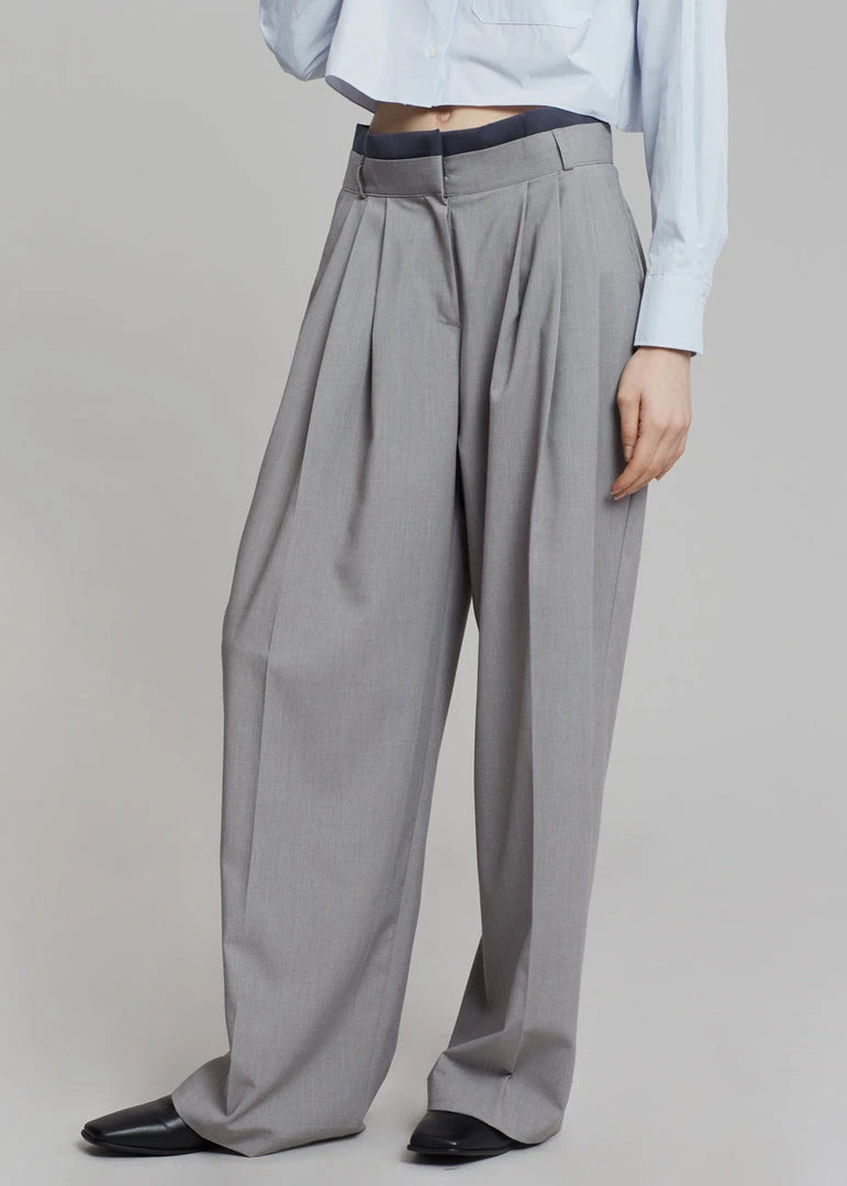 Beside You Mariza Wide Pants - Grey 4 Beside You Mariza Wide Pants - Grey