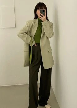 The Frankie Shop CLOTHING Marquesa Blazer - Melon