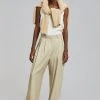 The Frankie Shop CLOTHING Marte Pleated Pants - Sand