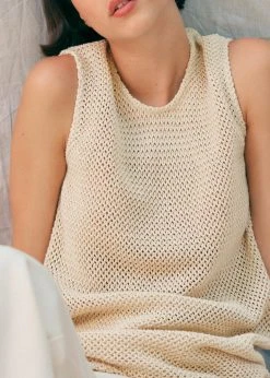 MATIN Knit Tank - Natural