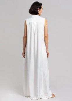 MATIN Sleeveless Button-up Dress - Off White CLOTHING 18 MATIN Sleeveless Button-up Dress - Off White CLOTHING