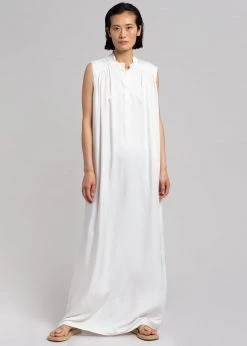 MATIN Sleeveless Button-up Dress - Off White CLOTHING 12 MATIN Sleeveless Button-up Dress - Off White CLOTHING