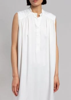 MATIN Sleeveless Button-up Dress - Off White CLOTHING 16 MATIN Sleeveless Button-up Dress - Off White CLOTHING