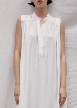 MATIN Sleeveless Button-up Dress - Off White CLOTHING