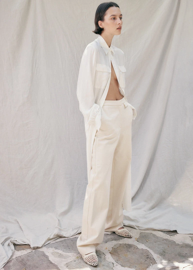 CLOTHING MATIN Slim Pant - Natural 5 CLOTHING MATIN Slim Pant - Natural