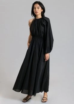 CLOTHING Matteau Asymmetric One Shoulder Dress - Black