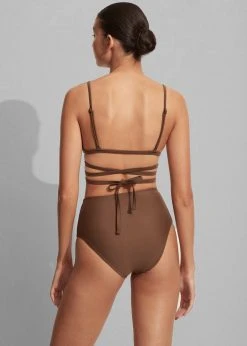 CLOTHING Matteau High Waist Bikini Brief - Pecan