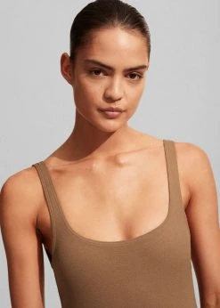 Matteau Nineties Maillot Swimsuit - Cinnamon Crinkle