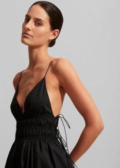 CLOTHING Matteau Shirred Triangle Dress - Black