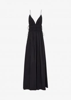 CLOTHING Matteau Shirred Triangle Dress - Black 9 CLOTHING Matteau Shirred Triangle Dress - Black