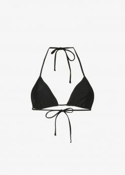 CLOTHING Matteau String Triangle Bikini Top - Black