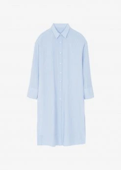 The Frankie Shop Mav Shirt Dress - Blue Stripe 19 The Frankie Shop Mav Shirt Dress - Blue Stripe