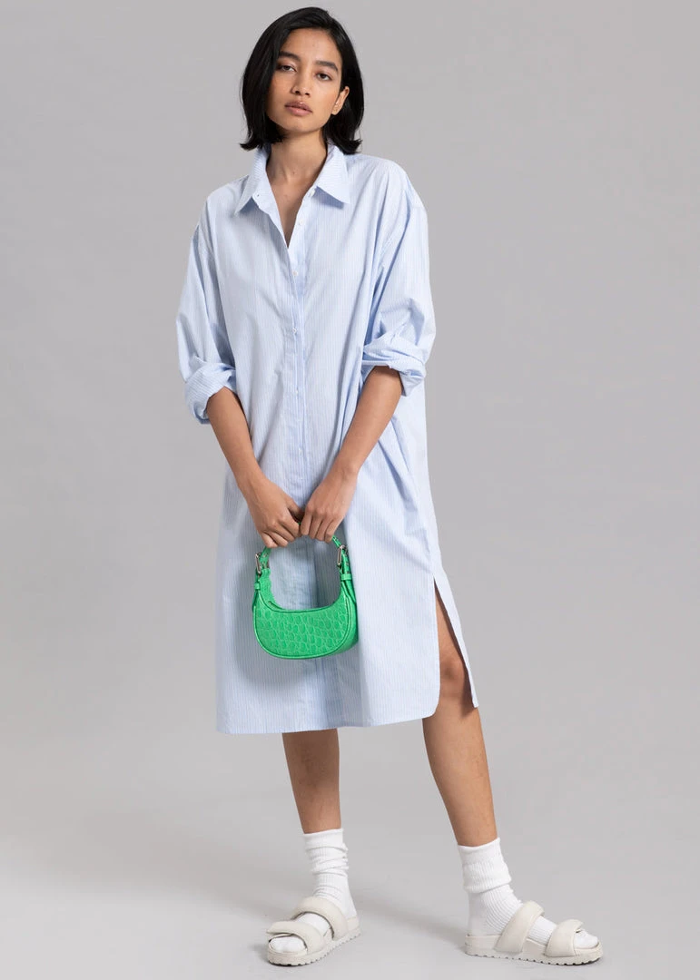 The Frankie Shop Mav Shirt Dress - Blue Stripe 5 The Frankie Shop Mav Shirt Dress - Blue Stripe